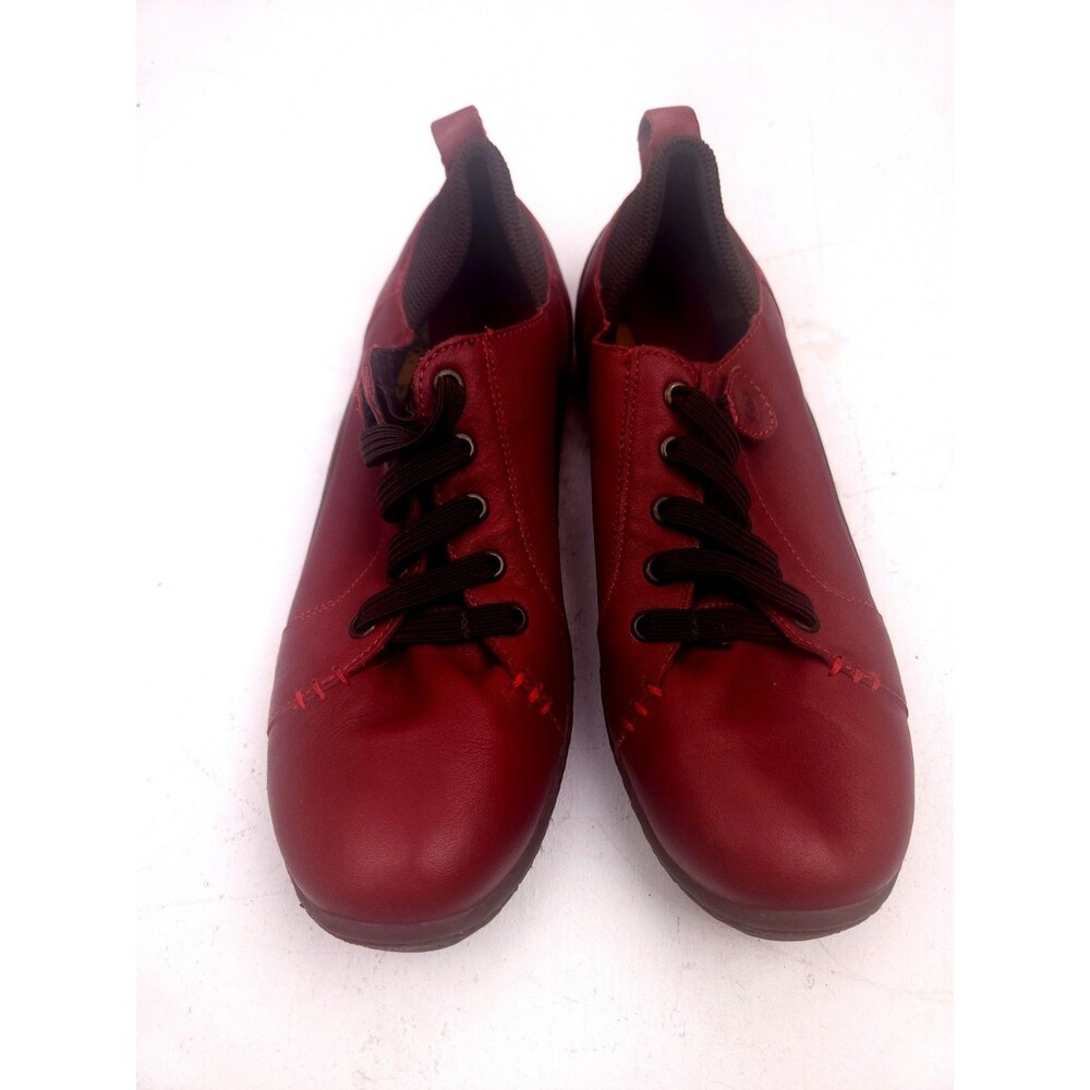 Born Althea D11605 Red Leather Woman's Shoes Size 9.5 M - Picture 6 of 10
